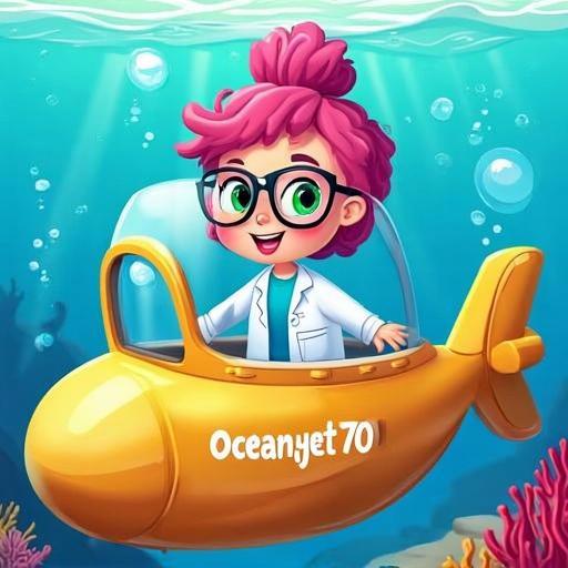 Dr. Coral the scientist goes down into the ocean in her submarine.