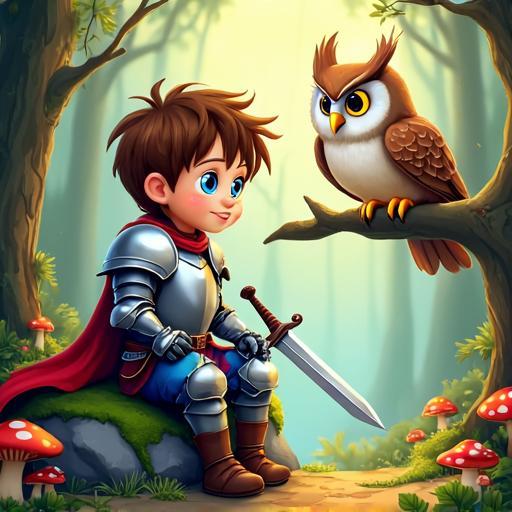 Cedric gets advice from a wise owl who is an expert in mathematics.