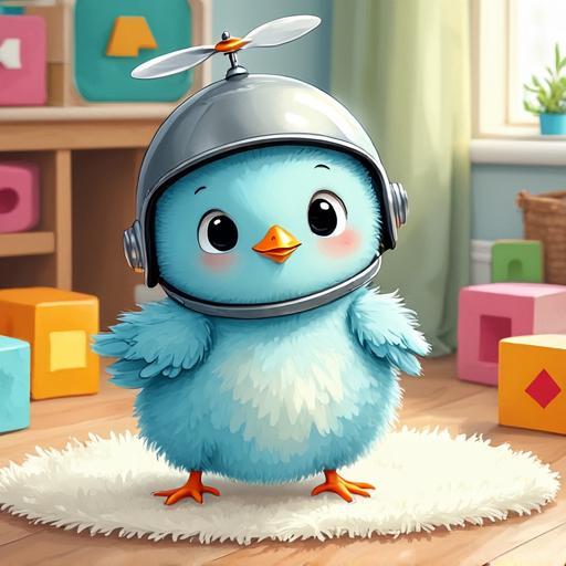 Tiko puts on his helmet to start his adventure.