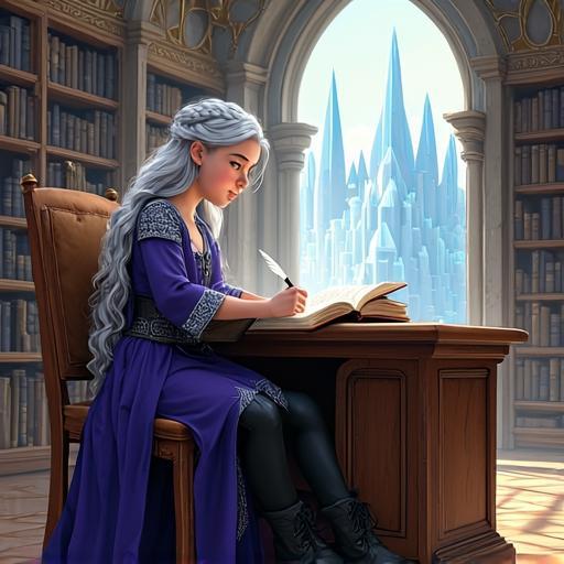Princess Aelia discovers a critical clue about her kingdom's decay while studying in the Royal Library.