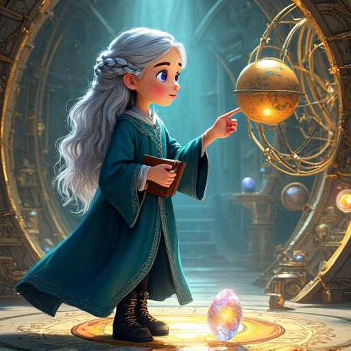 Aelia enters the Forbidden Orrery and must solve a complex geometric puzzle to find the shapeshifter's location.