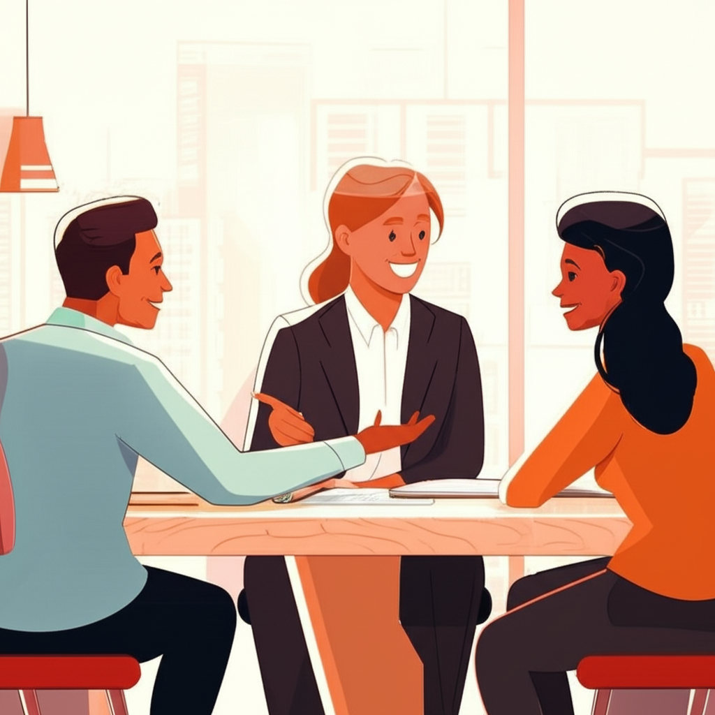 一群專業人士正在查看顯示金融數據的大螢幕