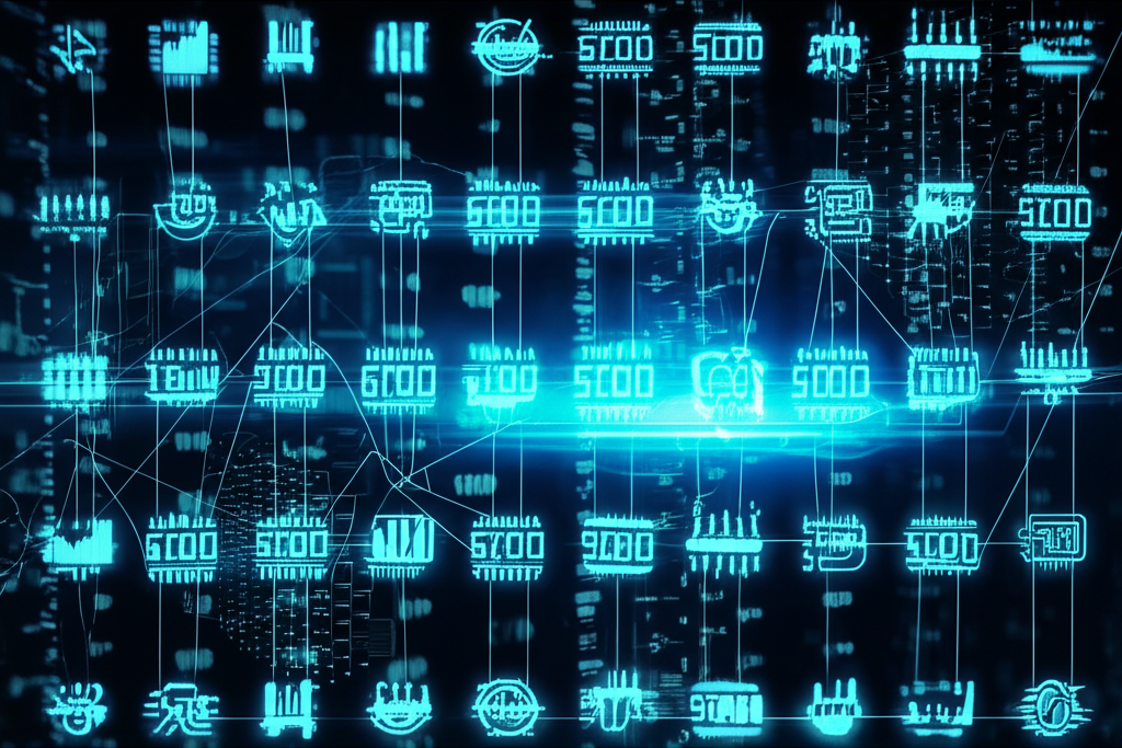 一個人專注地監控多個顯示金融市場數據的數位螢幕