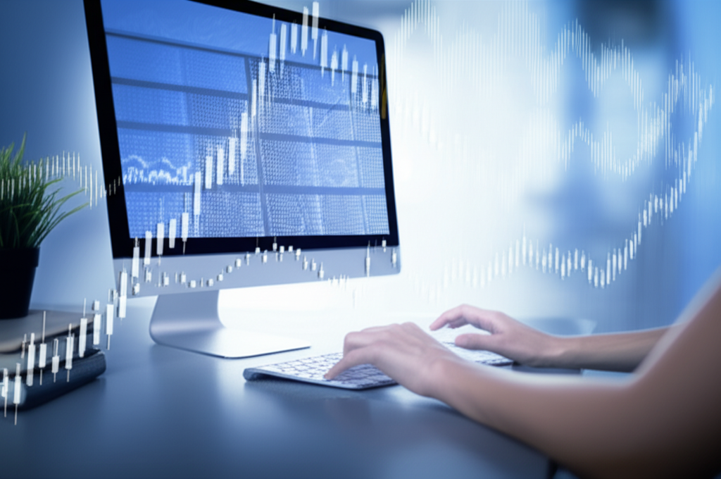 專業人士分析金融數據的圖像