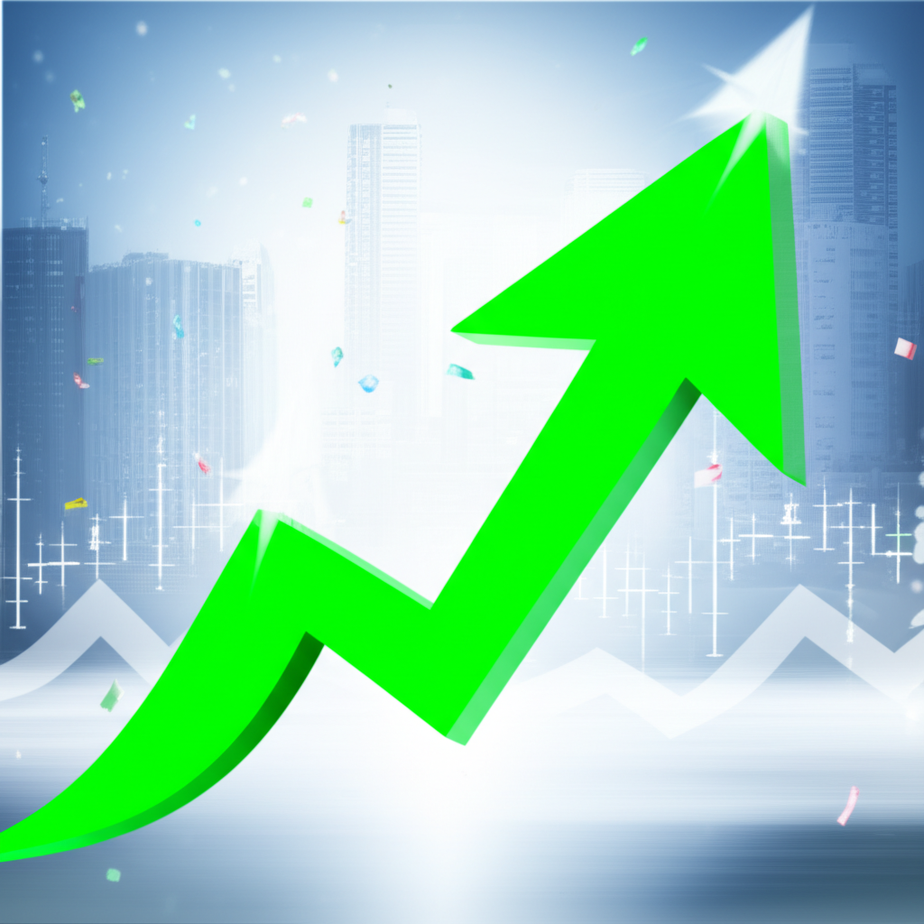 股票市場的K線圖顯示劇烈波動。