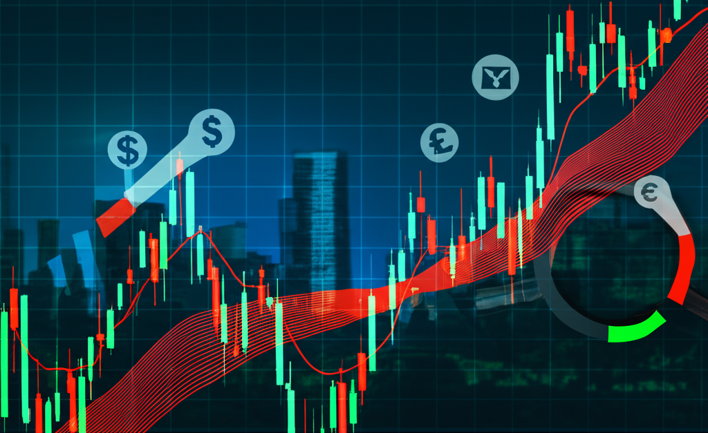 一位交易員正在分析金融市場數據