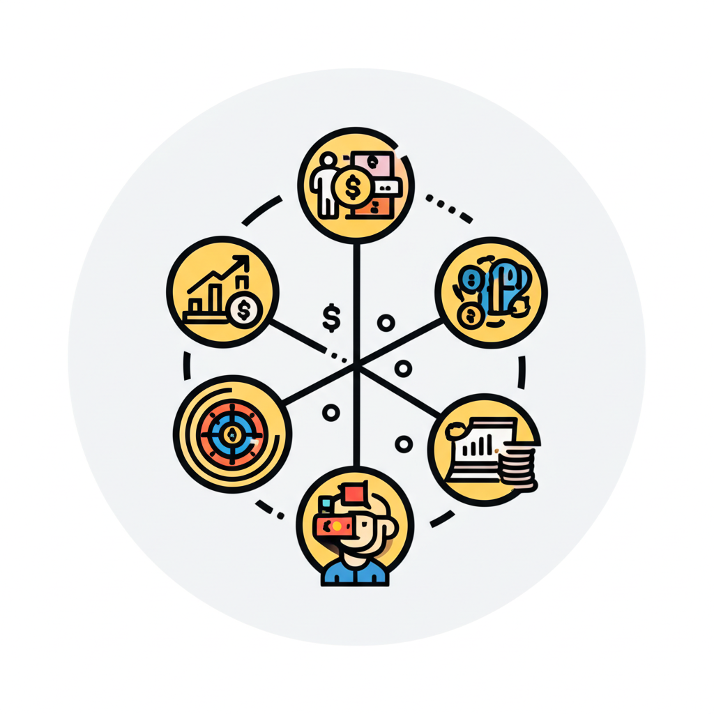 金融市場交易員正在分析多螢幕上的數據。