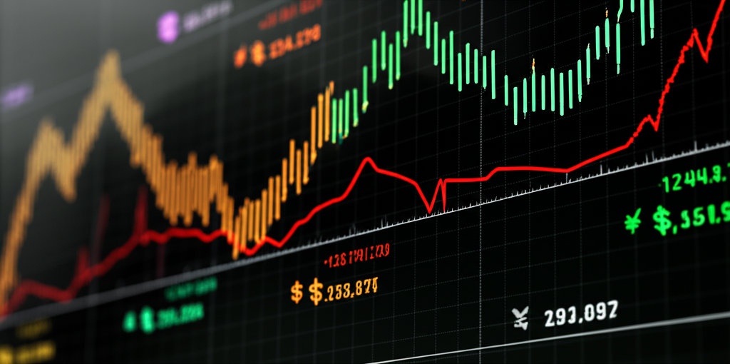 一位男子正在街頭交易股票