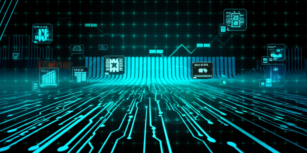 科技感十足的股票交易介面