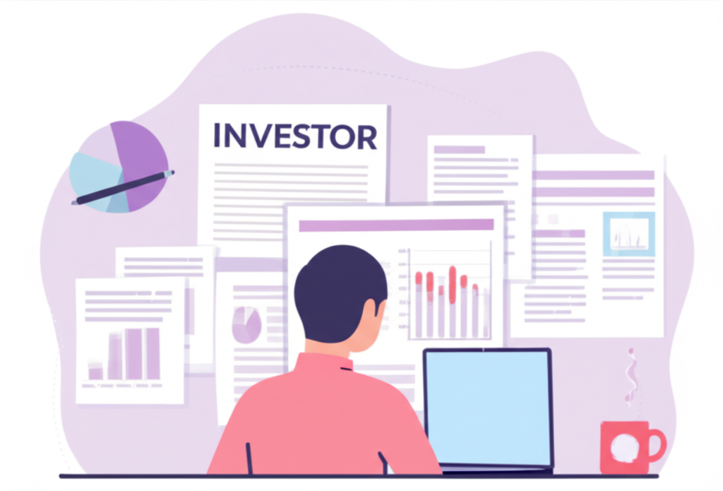 一位投資者正在多個螢幕前分析金融市場數據。