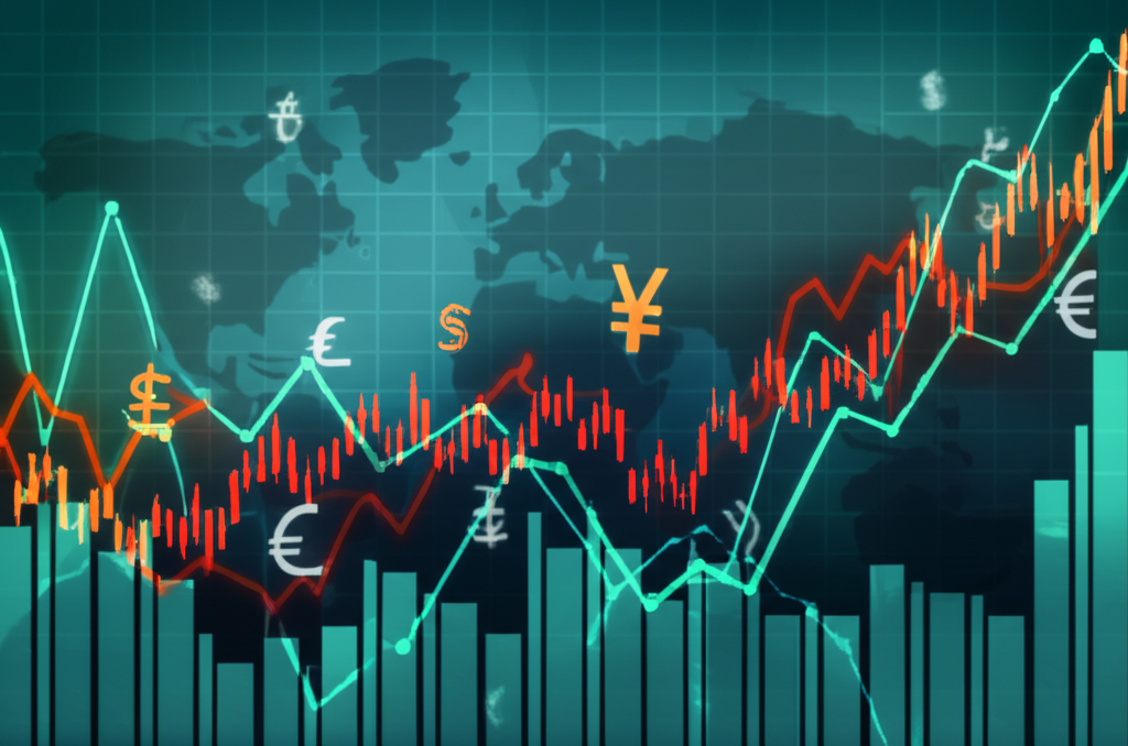 ภาพประกอบนักเทรดกำลังบริหารความเสี่ยงในตลาด Forex