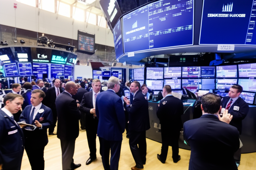 ภาพประกอบการซื้อขายหุ้นบน NASDAQ