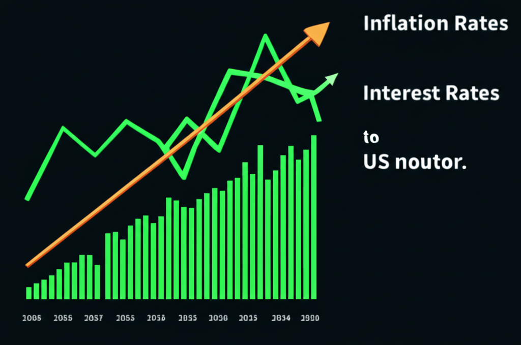 visualization of inflation and interest rates