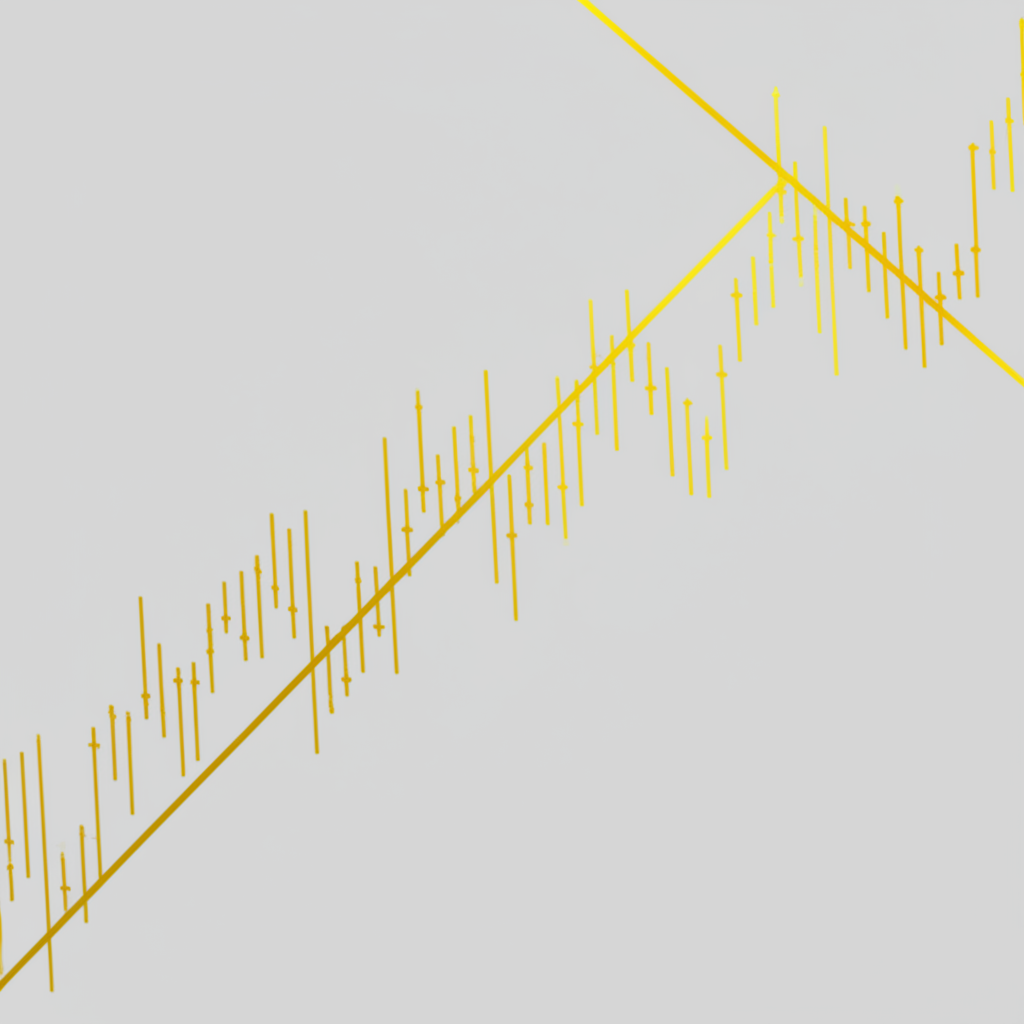 illustration of golden cross on stock chart