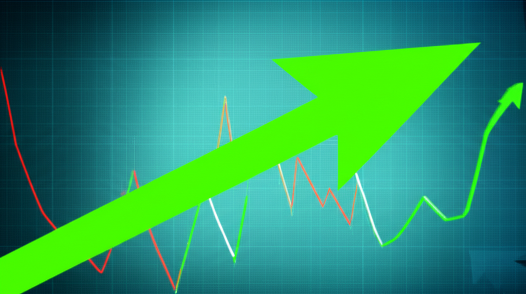 concept of bullish market signals and detailed infographic of moving averages