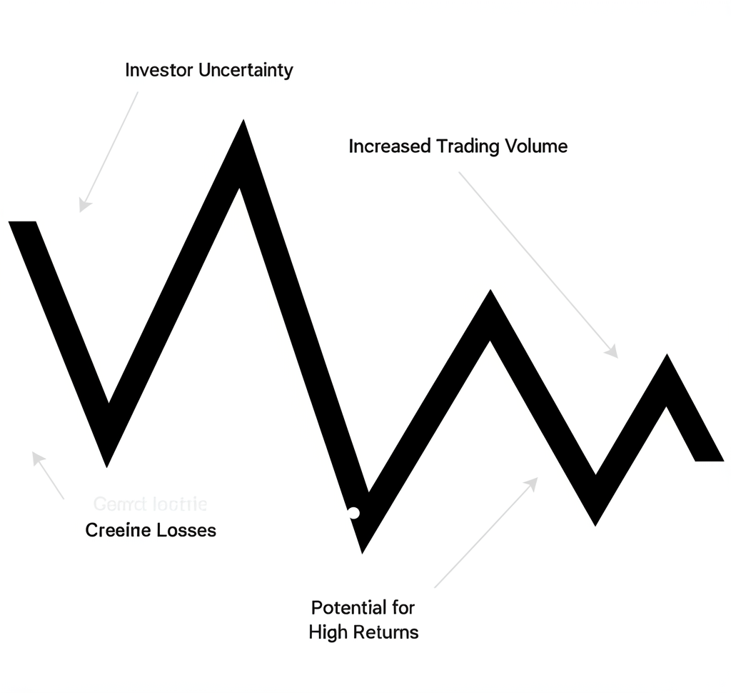 graphic showing market volatility impacts