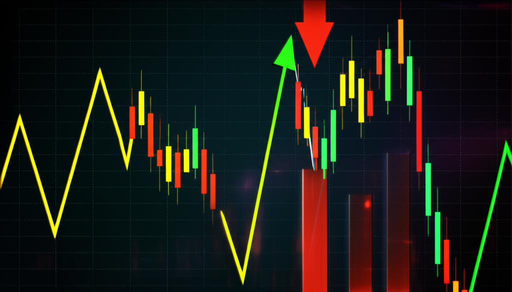illustration of price movement in trading