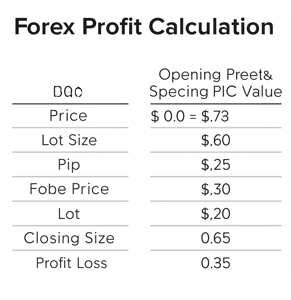 ภาพประกอบการคำนวณกำไร Forex แสดงคู่เงิน ราคาเปิด-ปิด และผลกำไร
