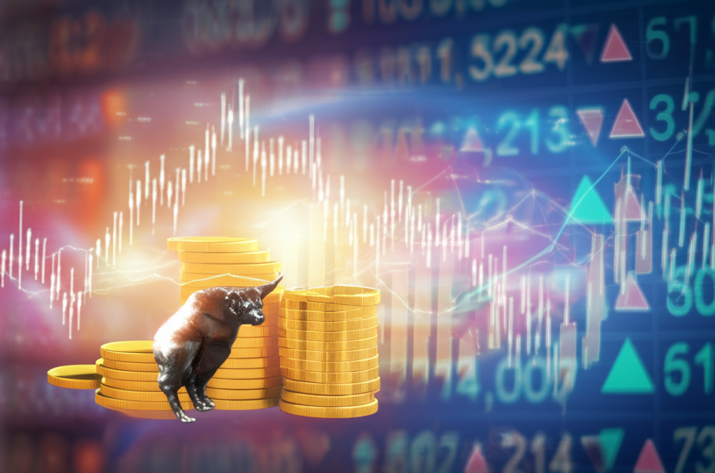 depiction of financial assets being traded