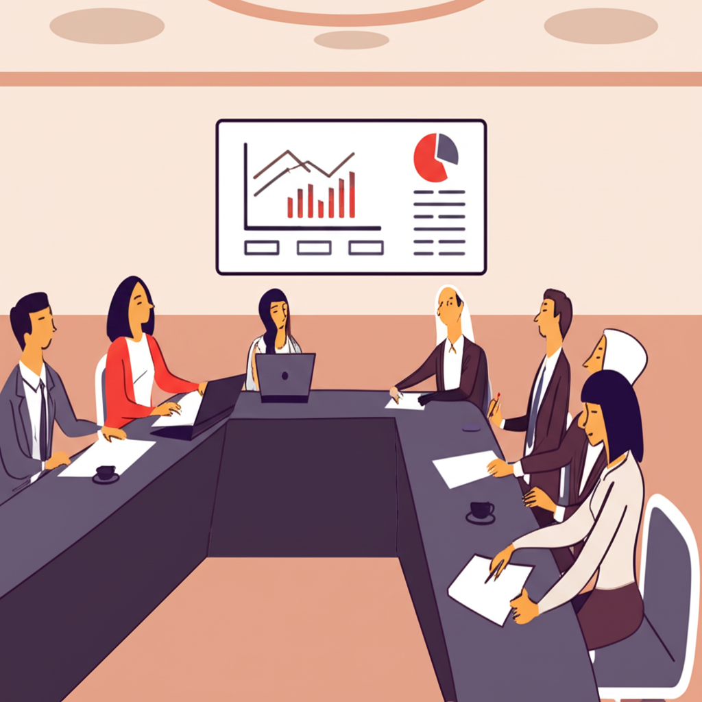 illustration of economic policy meeting
