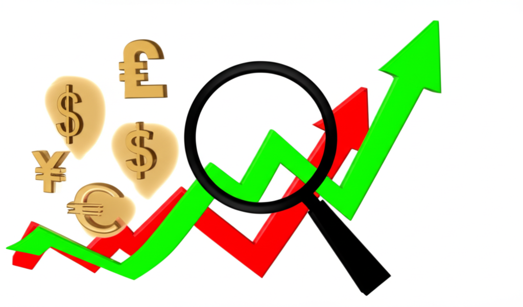 illustration of Forex trading concept