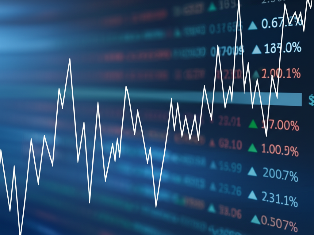 illustration of stock market volatility