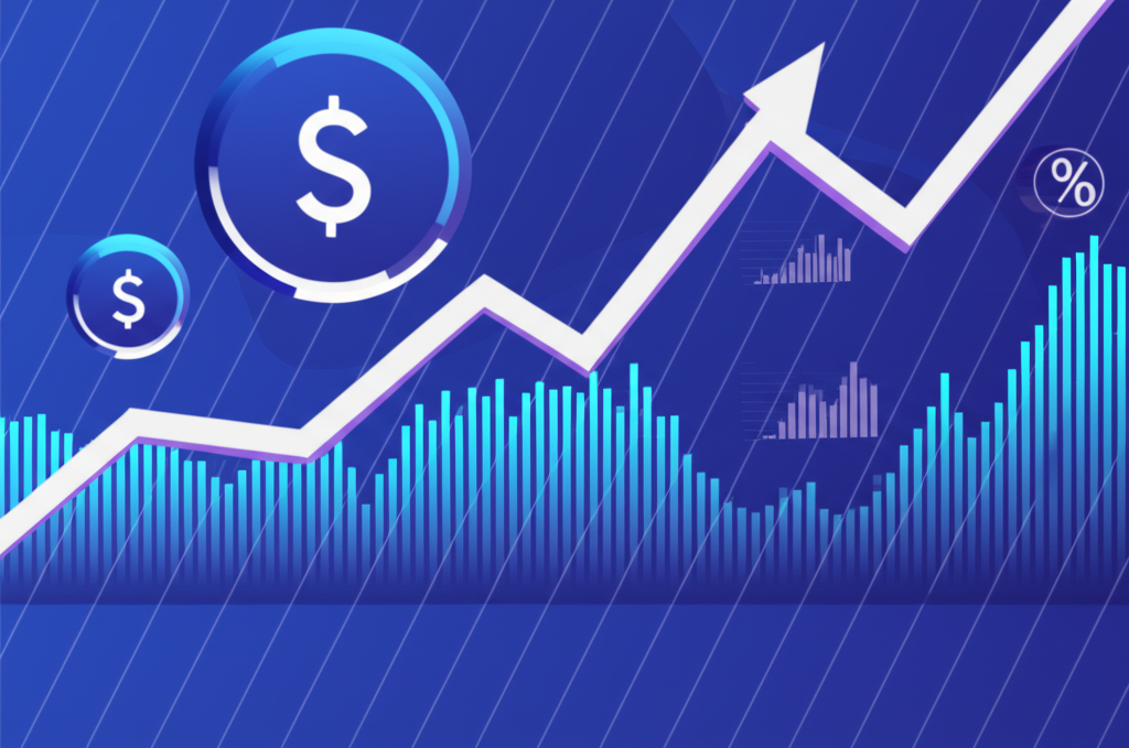 市場趨勢與技術指標示意圖，展示均線交叉與價格走勢的關聯性
