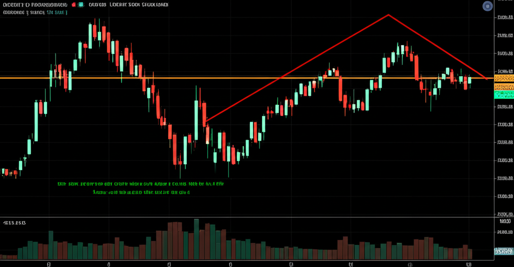 股市死亡交叉示意圖，展示短期均線跌破長期均線的技術形態