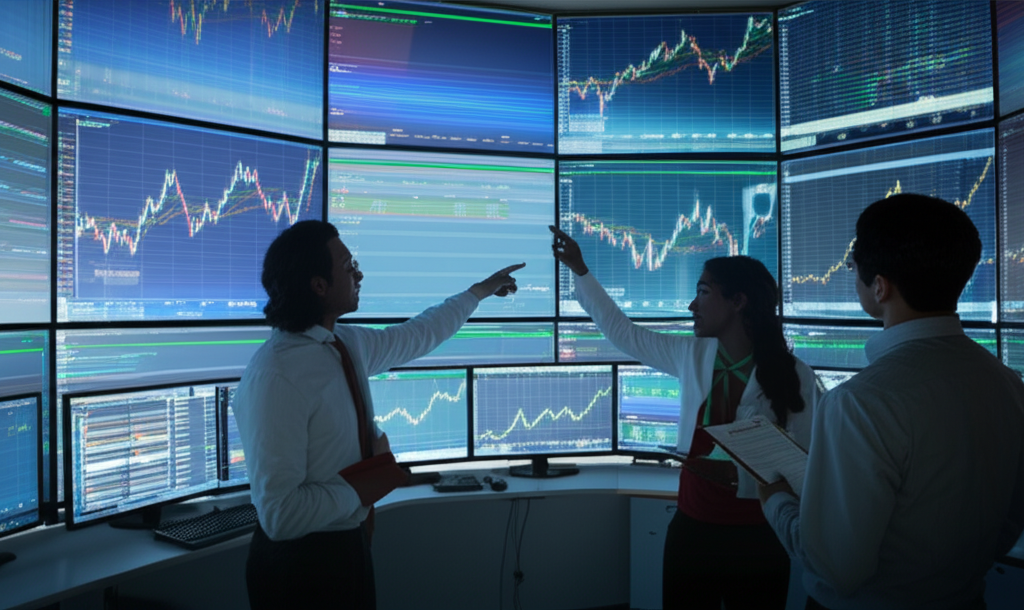 investors analyzing price fluctuations