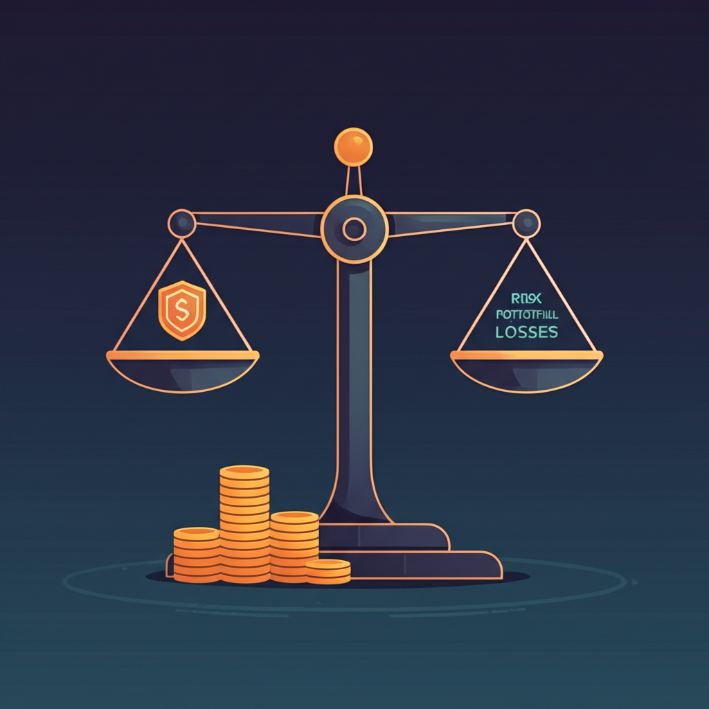 visual representation of risk management in trading