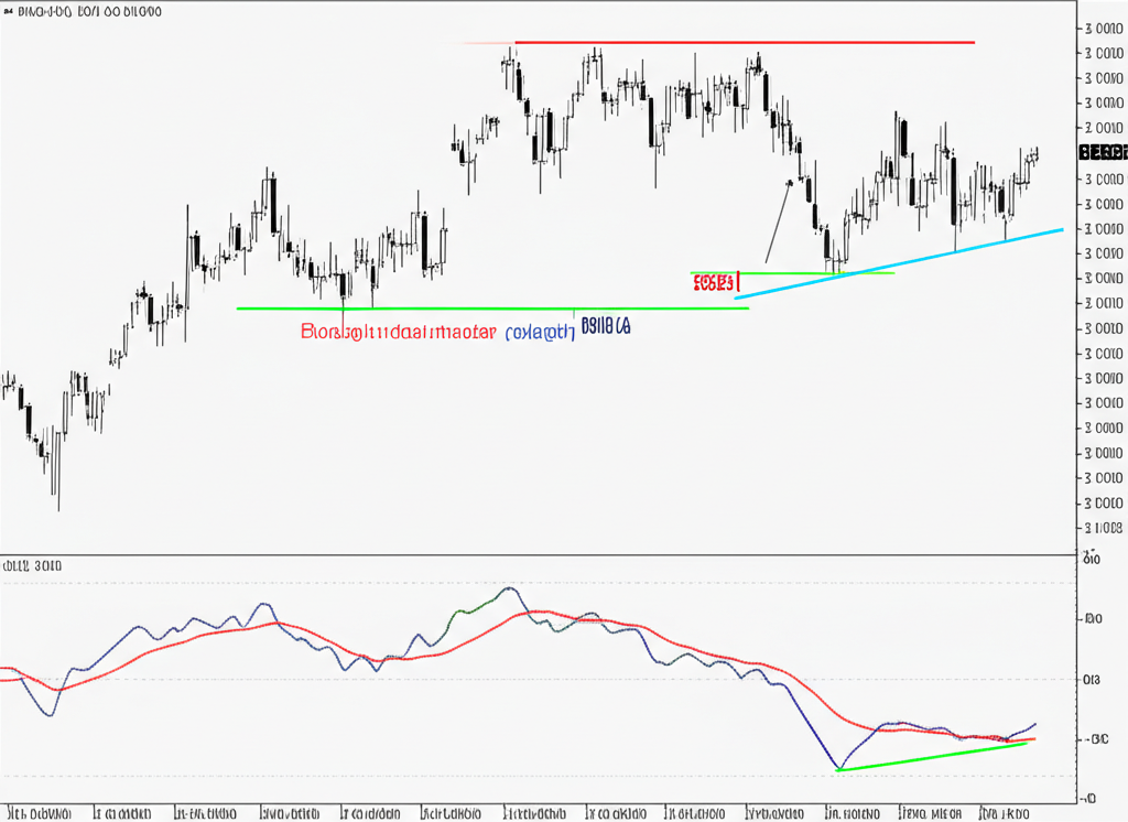 กราฟแสดงการเคลื่อนไหวของราคาที่เบี่ยงเบนจากตัวชี้วัด เช่น RSI หรือ MACD