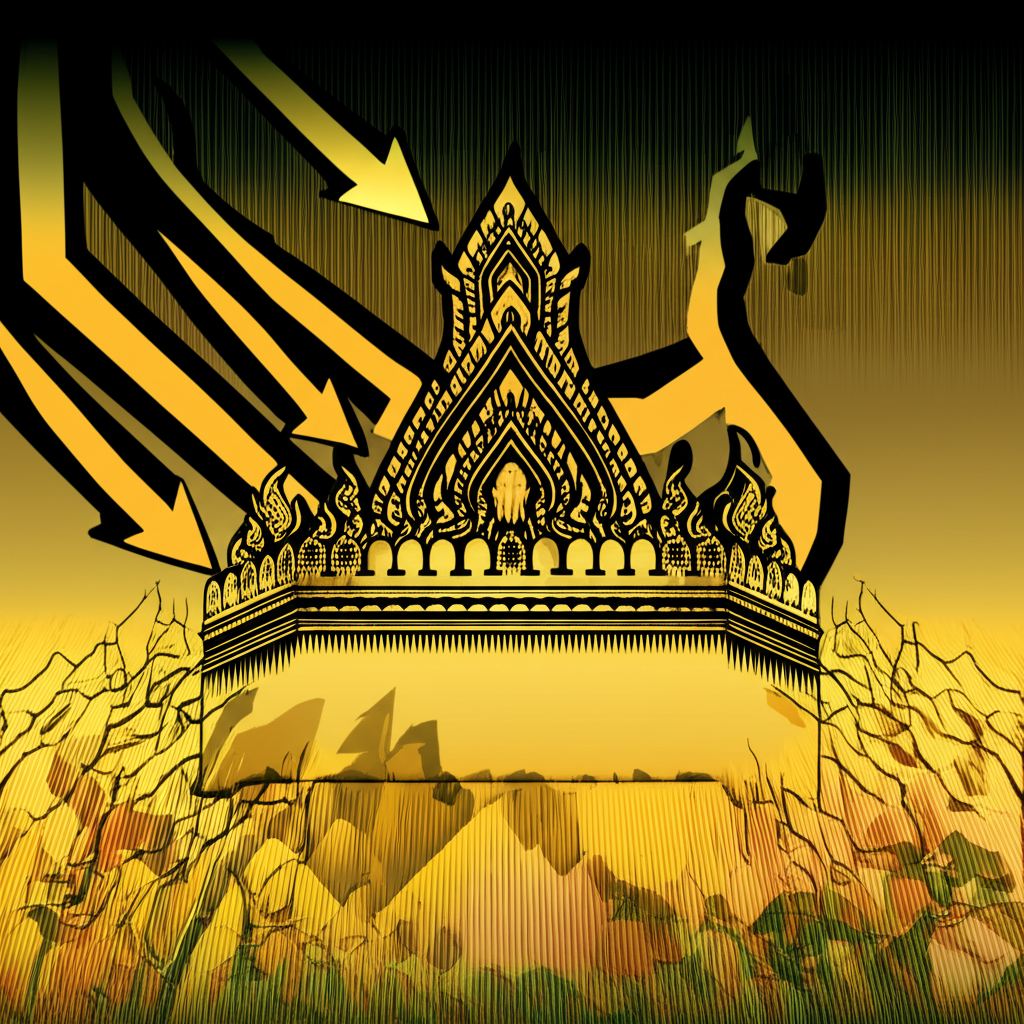 ภาพประกอบกำแพงทางการเงินที่แข็งแกร่งปกป้องราคาจากการตกในตลาดที่ผันผวนพร้อมองค์ประกอบไทย