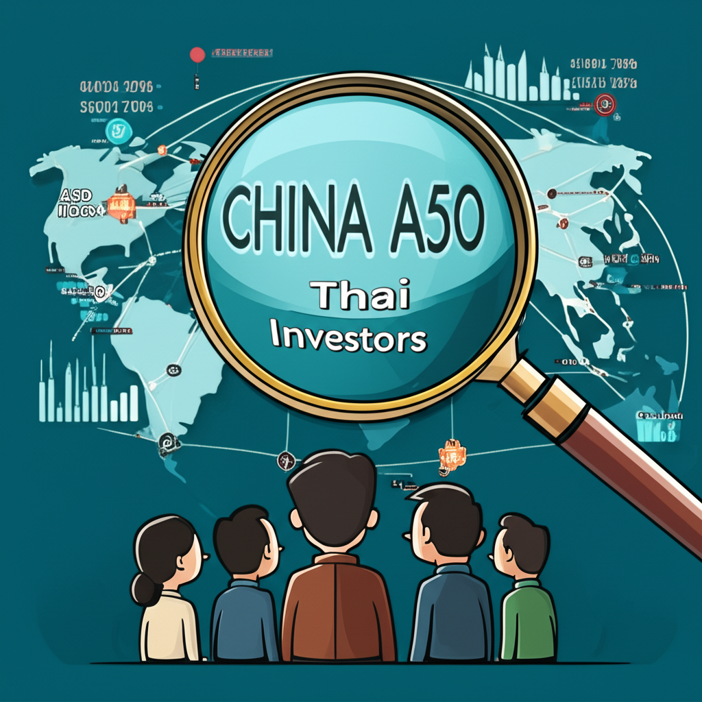 ภาพประกอบตลาดโลกที่ขยายดูดัชนี FTSE China A50 และนักลงทุนไทยกำลังมองอย่างสนใจ