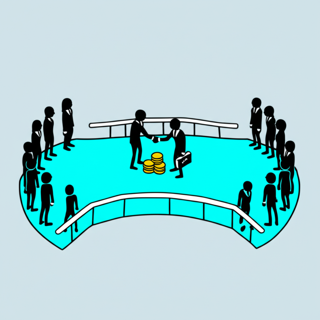 Financial bridge connecting capital and businesses