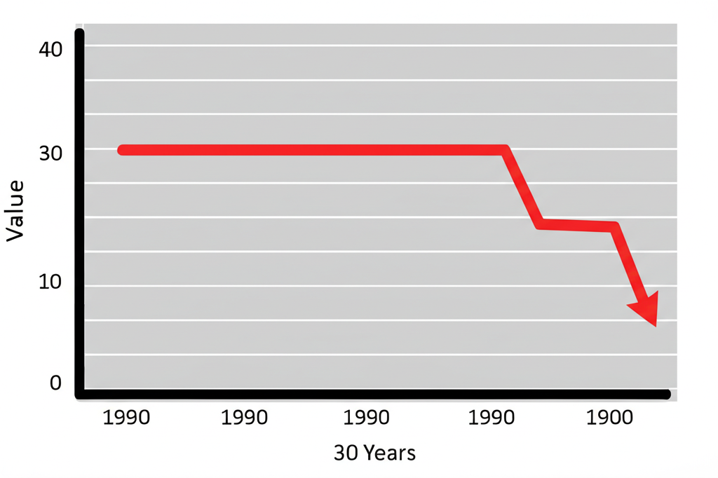 台灣人查看日幣對台幣匯率圖表的插圖,背景包含旅遊與投資圖示