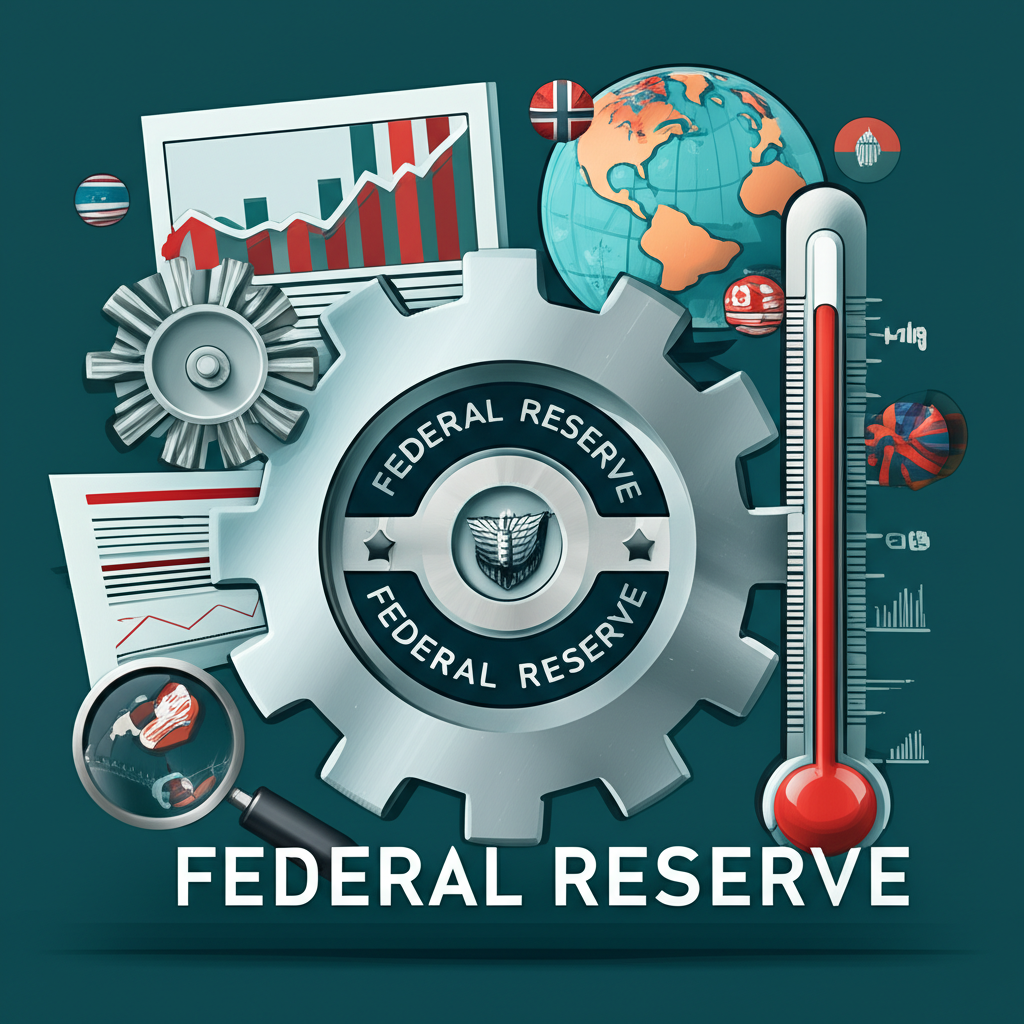 影響美國股市的宏觀經濟因素插圖，包括聯準會、通脹與全球政治
