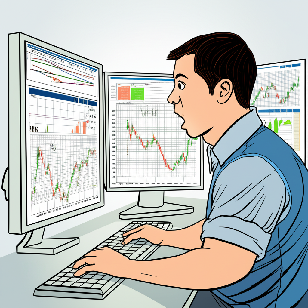 ภาพประกอบเทรดเดอร์ทำกำไรรวดเร็วจากกราฟ Forex ระยะสั้น