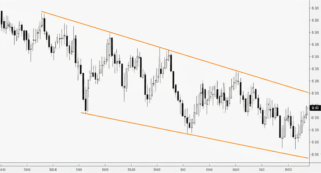 Illustration of a zigzag line connecting historical price highs and lows on a financial chart
