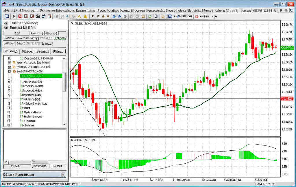 ภาพประกอบแพลตฟอร์มเทรดฟอเร็กซ์ MT4 พร้อมโค้ด MQL4 Expert Advisors กราฟ และอินดิเคเตอร์ทางเทคนิค