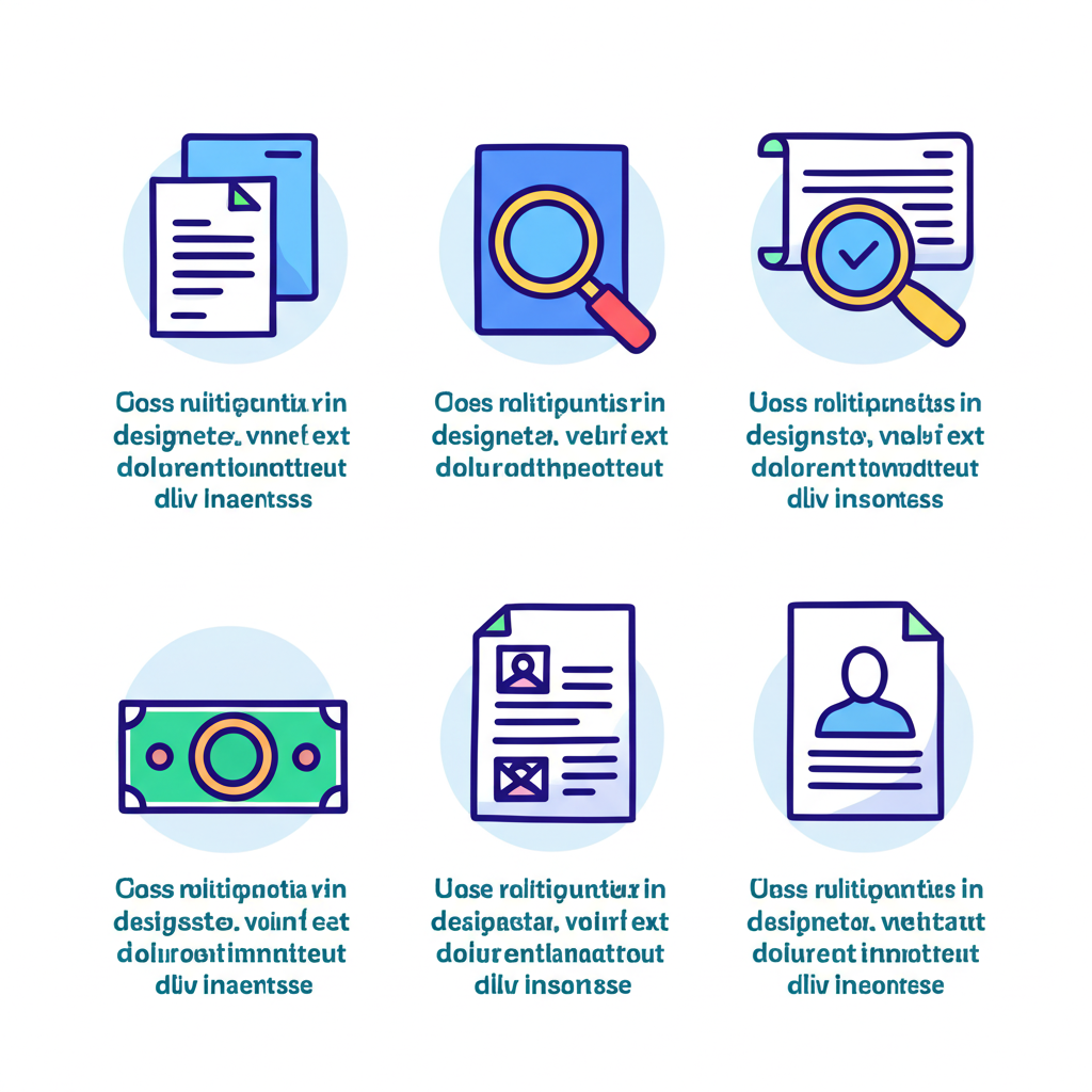 Illustration of step-by-step guide for opening forex account with documents, identity verification, and deposit icons
