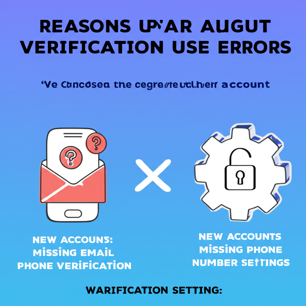 Discord 驗證錯誤的各種原因圖解,包括新帳號、未驗證電子郵件或電話,以及嚴格的伺服器設定