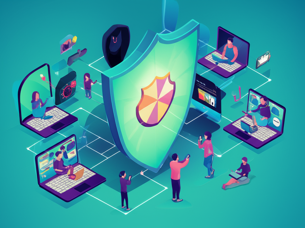 โล่ป้องกันผู้ใช้คอมพิวเตอร์และโทรศัพท์จากภัยออนไลน์ เช่น ฟิชชิงและมัลแวร์