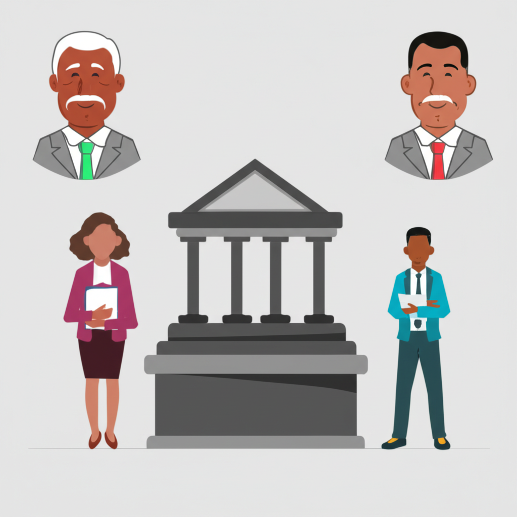 ภาพประกอบตัวละครต่างๆ แทนธนาคารกลาง นายธนาคาร นักธุรกิจ และนักลงทุนรายบุคคล