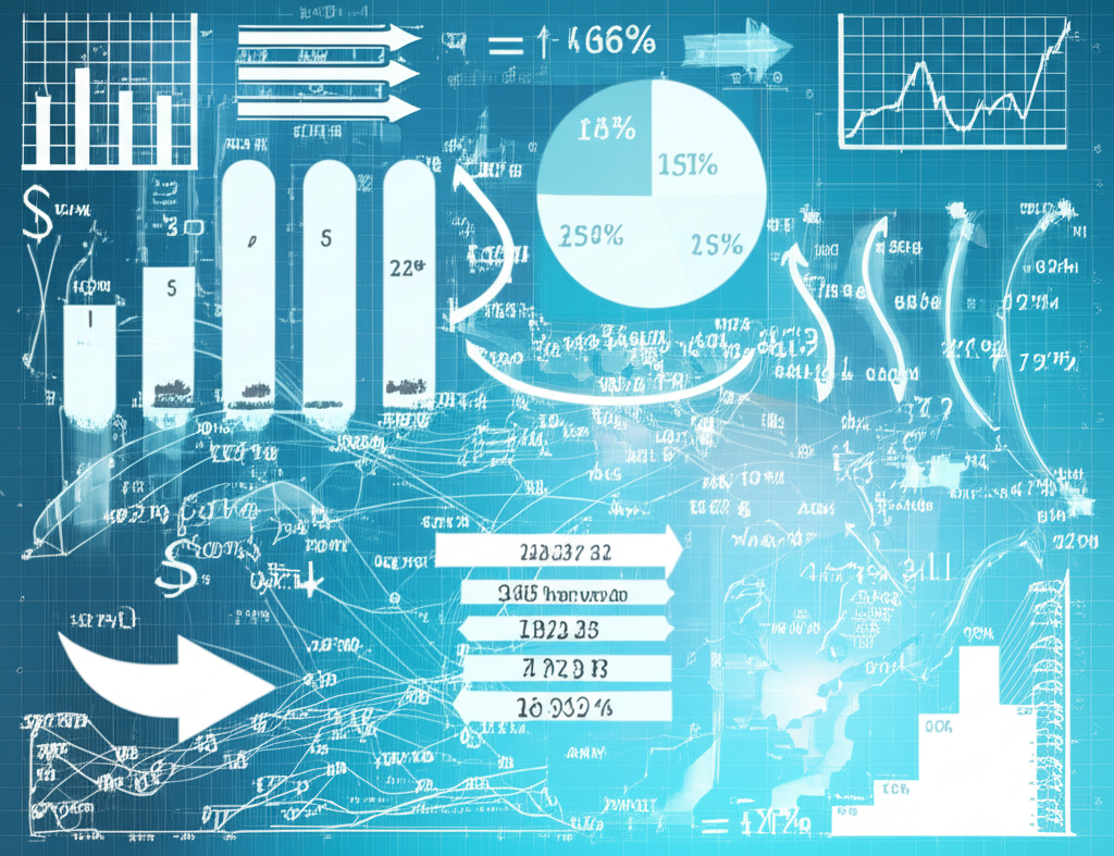 ภาพประกอบกระบวนการคำนวณ MFI ด้วยตัวเลข ลูกศร และกราฟ แสดง Typical Price Raw Money Flow และ Money Ratio