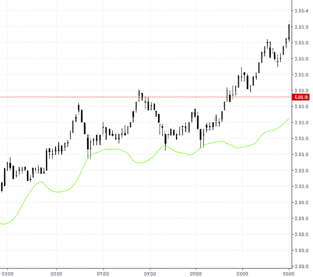 ภาพประกอบกราฟตัวชี้วัดโมเมนตัม MFI แสดงเส้นเคลื่อนไหวระหว่าง 0-100 โดยรวมข้อมูลราคาและปริมาณ