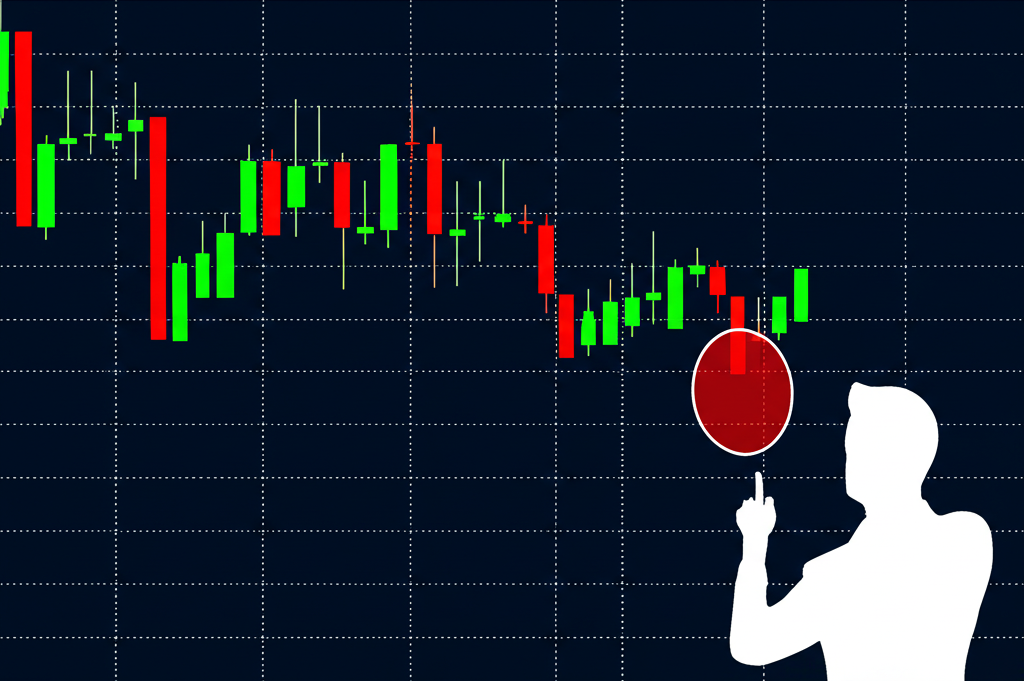 蠟燭圖與AC指標綠紅柱顯示零線穿越與連續模式,突顯買賣訊號的視覺決策