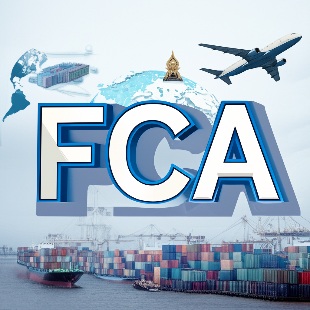 ภาพประกอบการค้าทั่วโลกกับสัญญาณ FCA ที่แสดงถึงความยืดหยุ่นและการลดความเสี่ยงสำหรับธุรกิจไทย