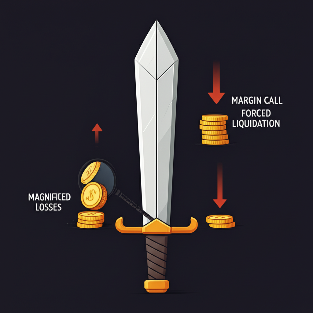 槓桿如雙刃劍,一邊放大獲利,一邊帶來強制平倉的巨大虧損風險