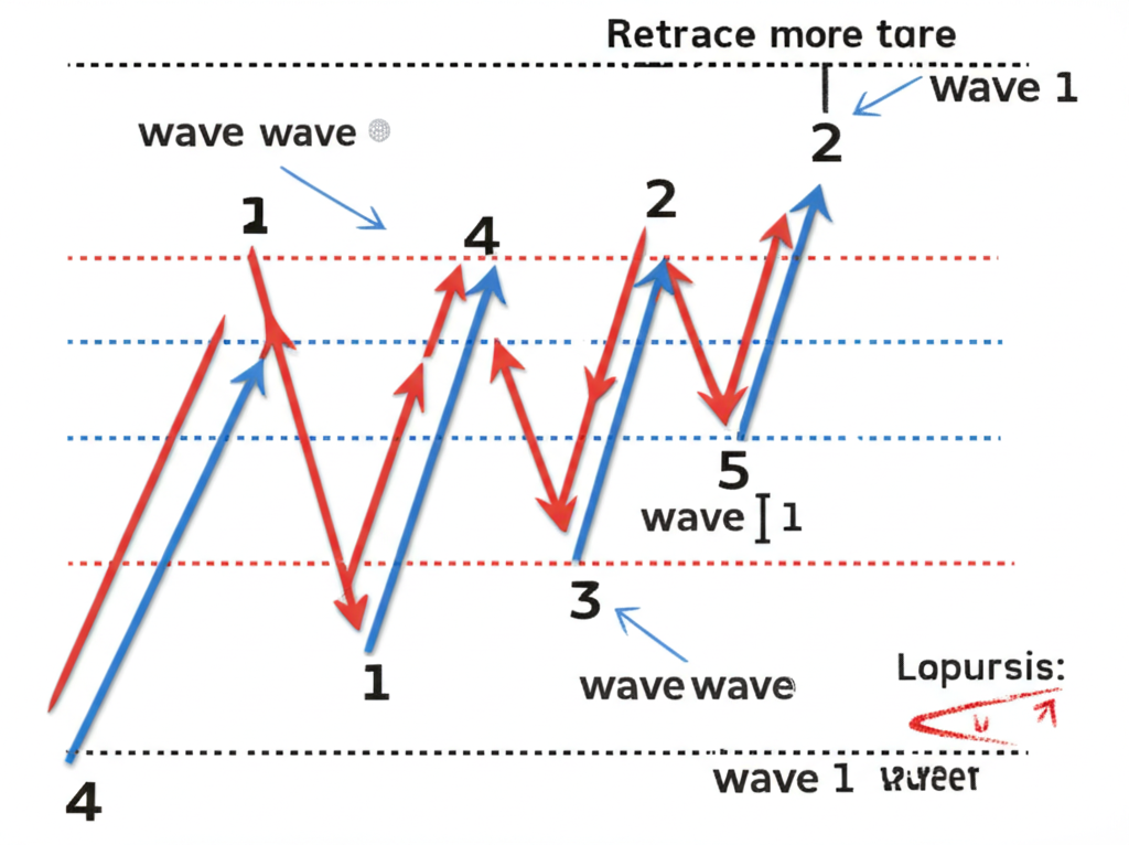 Details of 5 impulse waves with key characteristics and rules