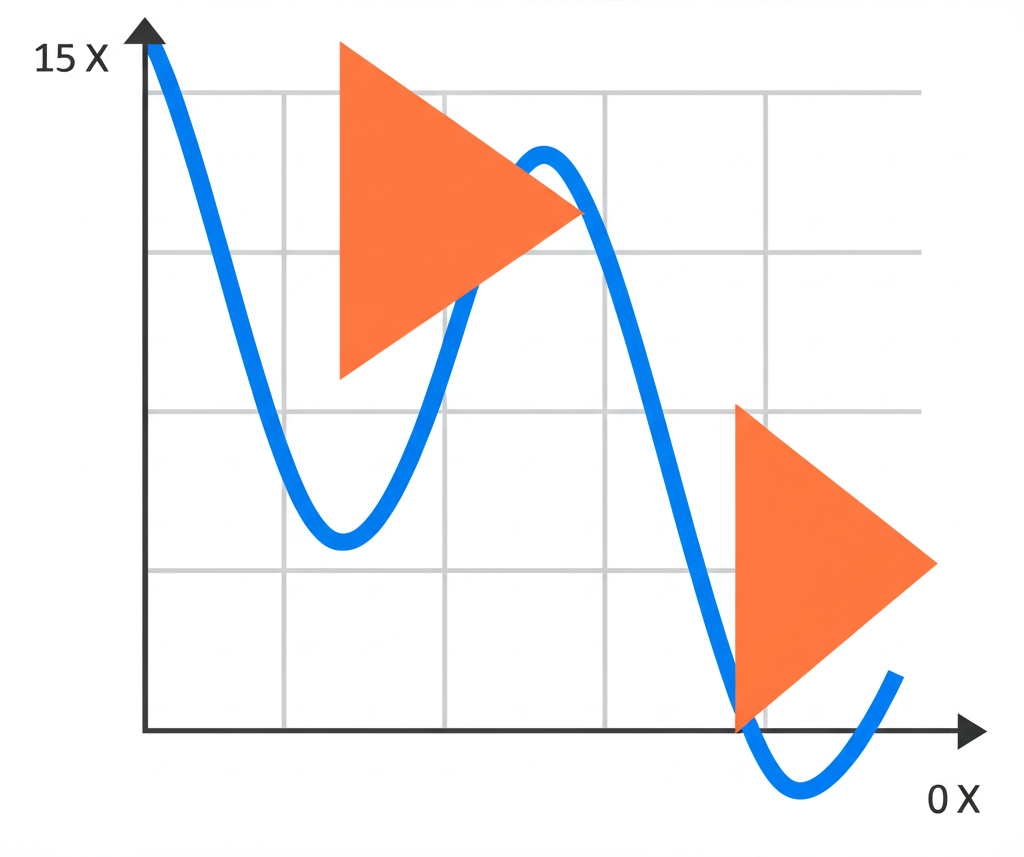 數據科學中相關分析的抽象變數同步運動示意圖